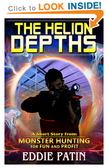 Like guns, survival, vicious and terrible mythical monsters, cosmic horror, time travel, DINOSAURS, and exploring strange new worlds? Read 'The Helion Depths' from 'Monster Hunting for Fun and Profit' now!