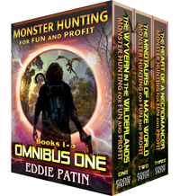 Like guns, survival, vicious and terrible mythical monsters, cosmic horror, time travel, DINOSAURS, and exploring strange new worlds? Read the Omnibus ONE (Books 1-3) of 'Monster Hunting for Fun and Profit' now!